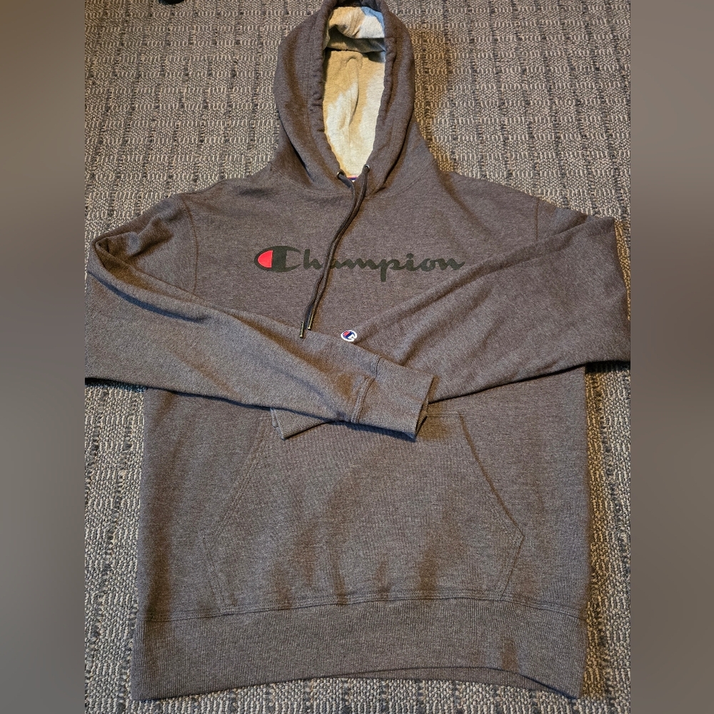 Euc Champion Charcoal Hoodie for Men Sz M. Lined Hood. Warm.